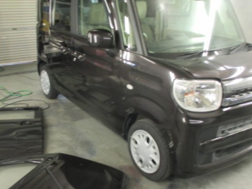 右フロント、リヤドア修理